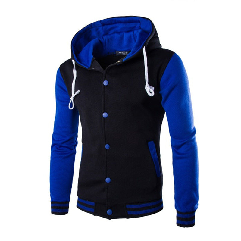 Men's Hooded Baseball Jacket