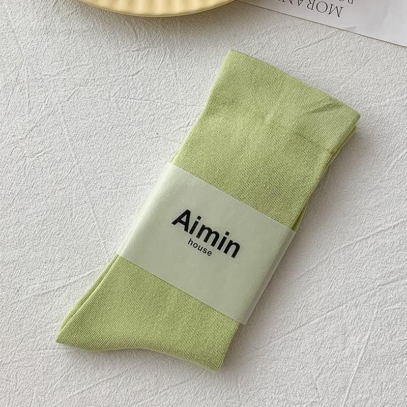 Girls' Solid Color Socks
