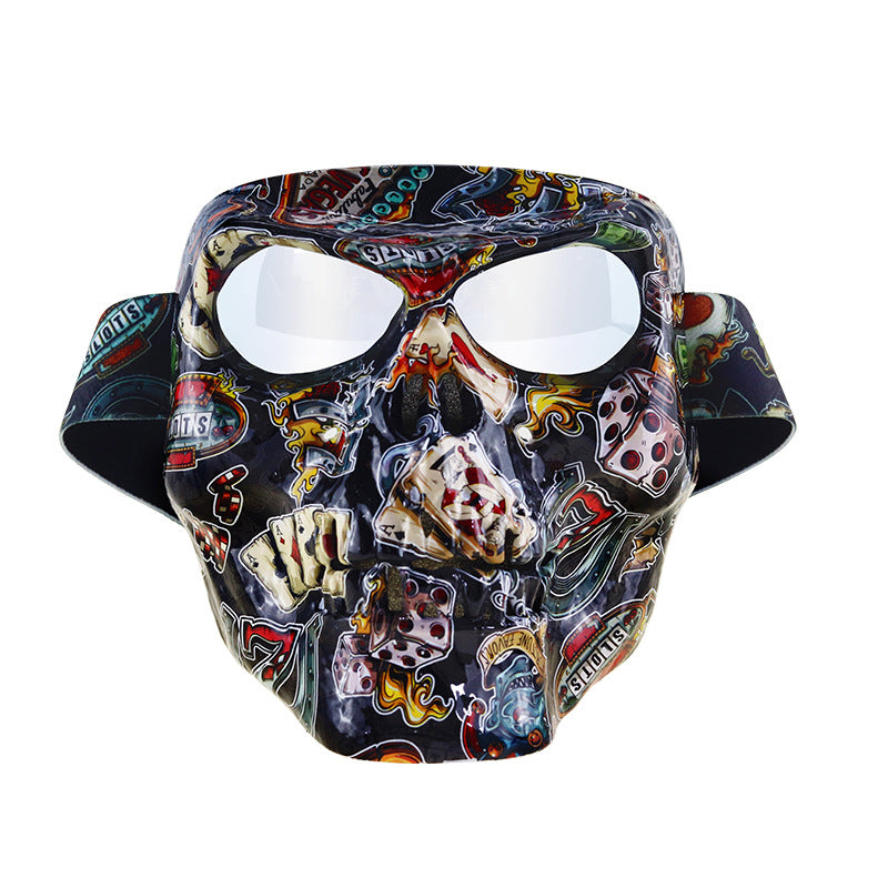 Skull Dustproof Motorcycle Goggles Mask