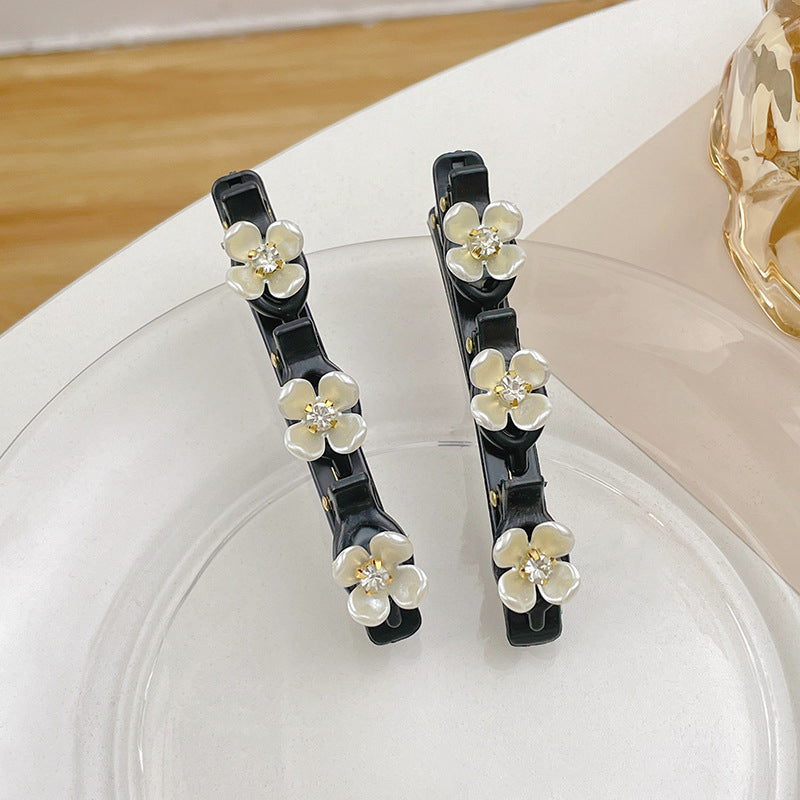Sparkling Crystal Stone Braided Hair Clips