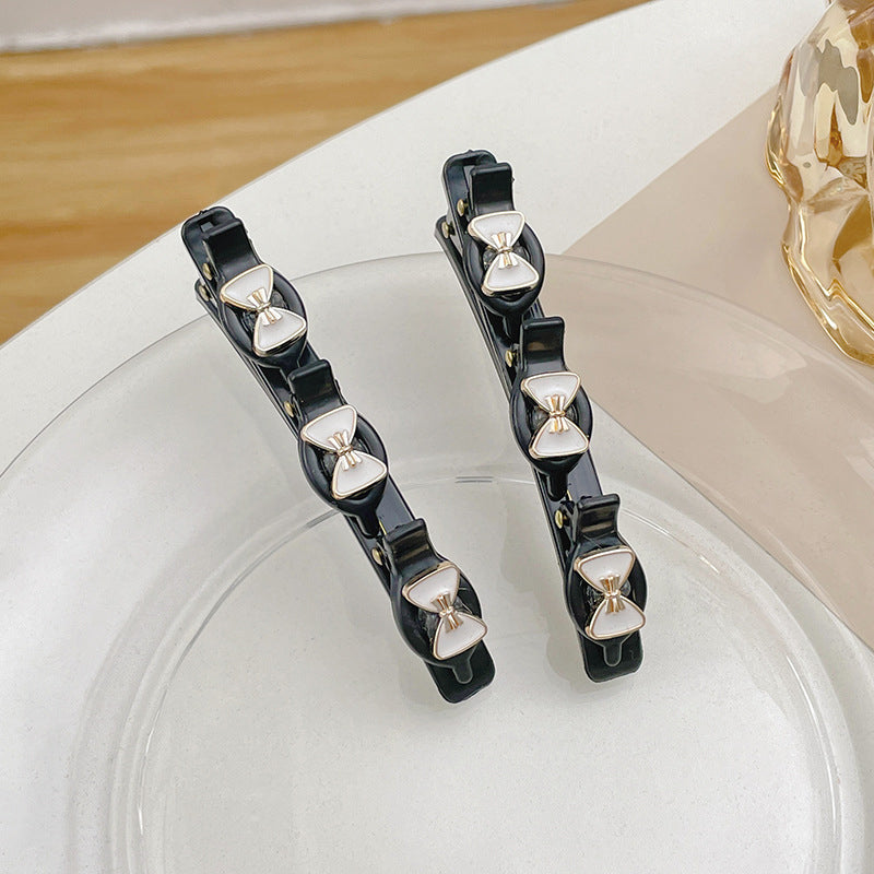 Sparkling Crystal Stone Braided Hair Clips