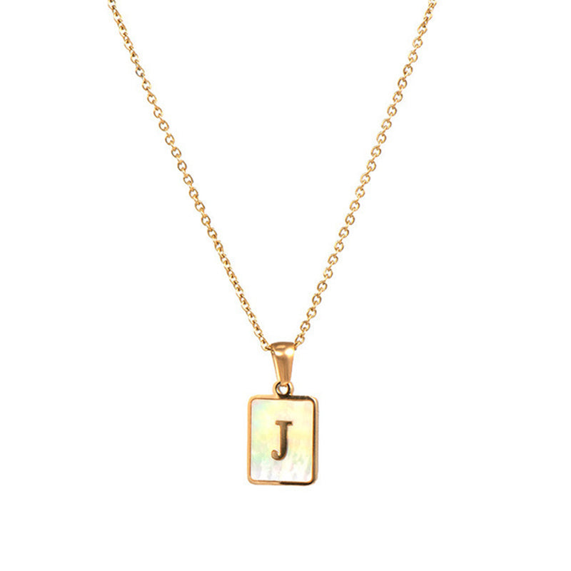 Women's Stainless Steel Letter Necklace