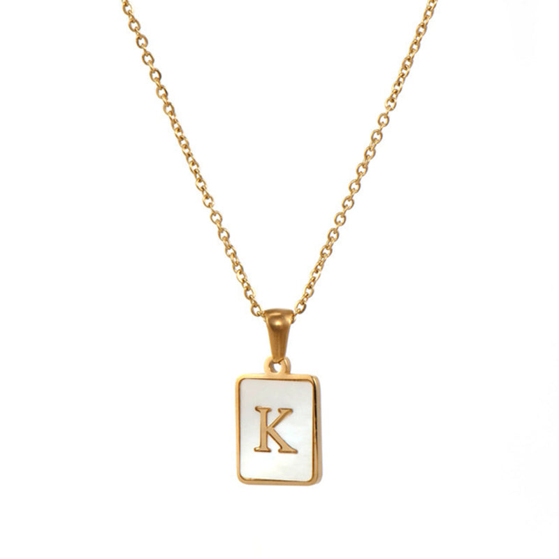 Women's Stainless Steel Letter Necklace