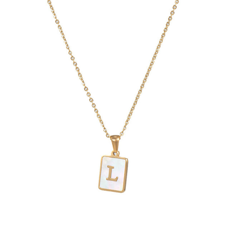 Women's Stainless Steel Letter Necklace