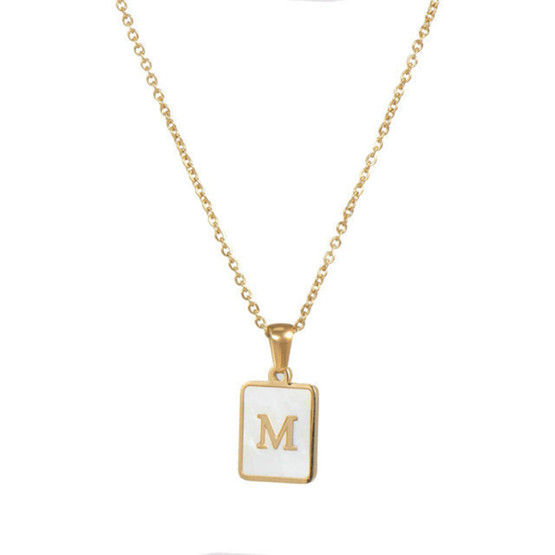 Women's Stainless Steel Letter Necklace