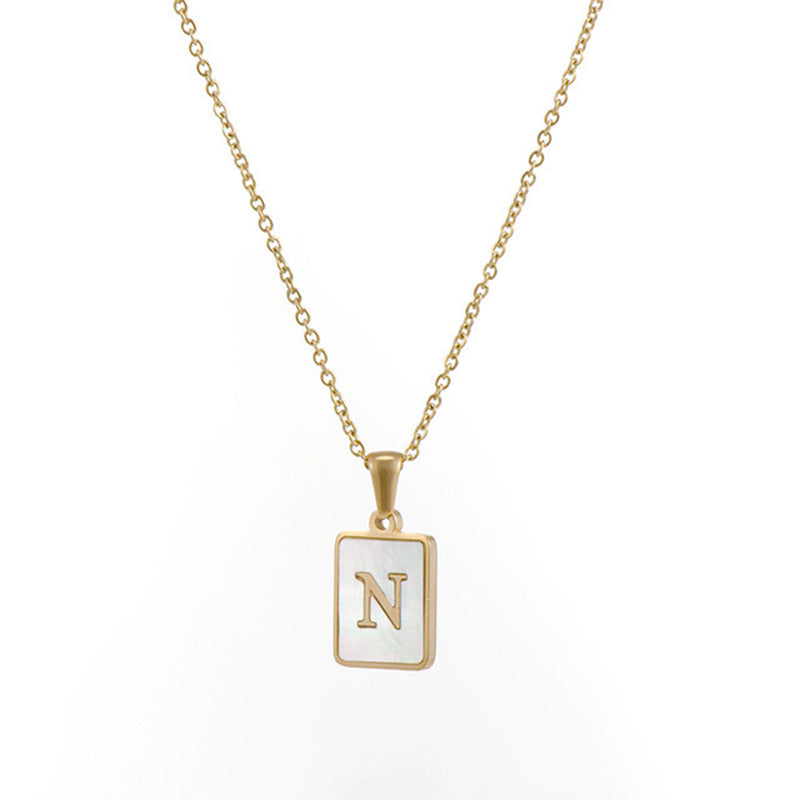 Women's Stainless Steel Letter Necklace