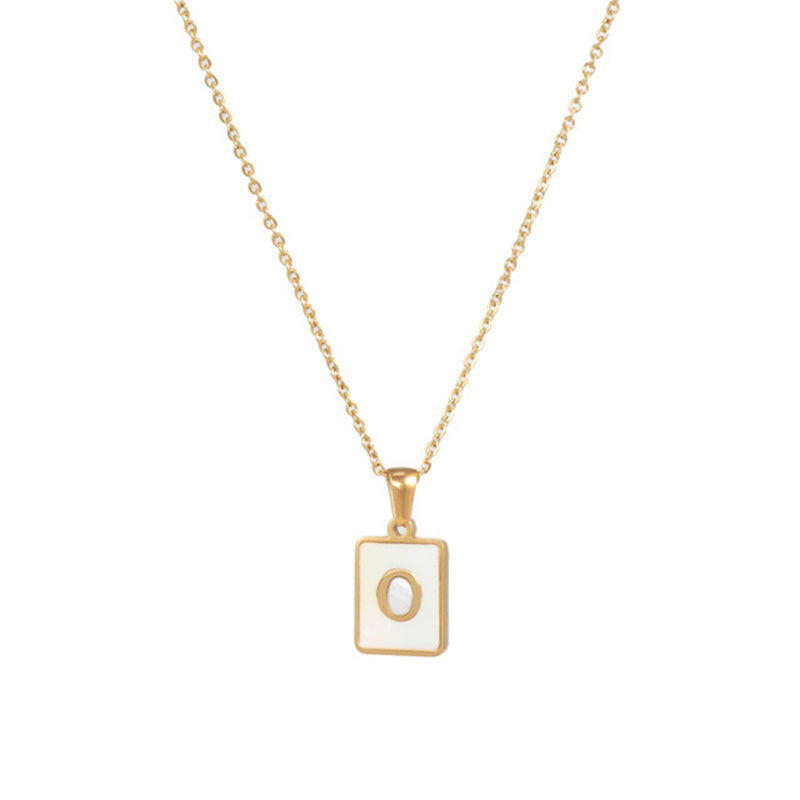 Women's Stainless Steel Letter Necklace