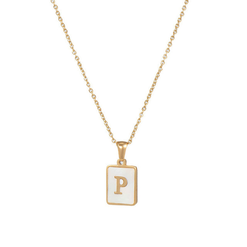 Women's Stainless Steel Letter Necklace