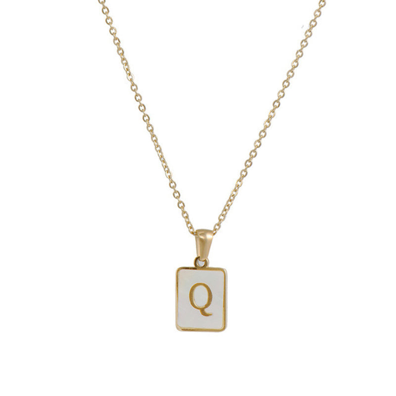 Women's Stainless Steel Letter Necklace