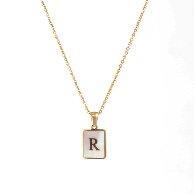 Women's Stainless Steel Letter Necklace