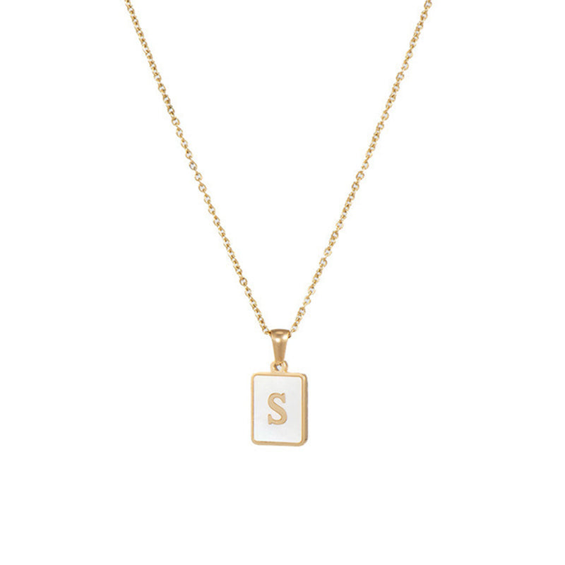 Women's Stainless Steel Letter Necklace