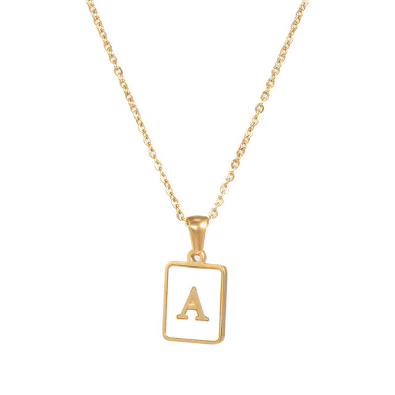 Women's Stainless Steel Letter Necklace