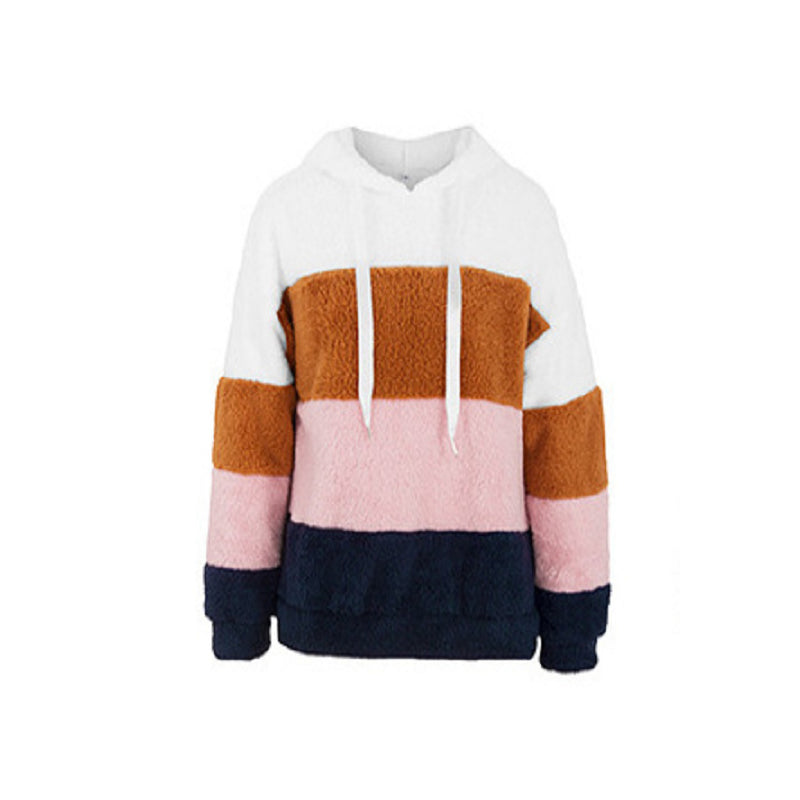 Paneled Plush Sweatshirt