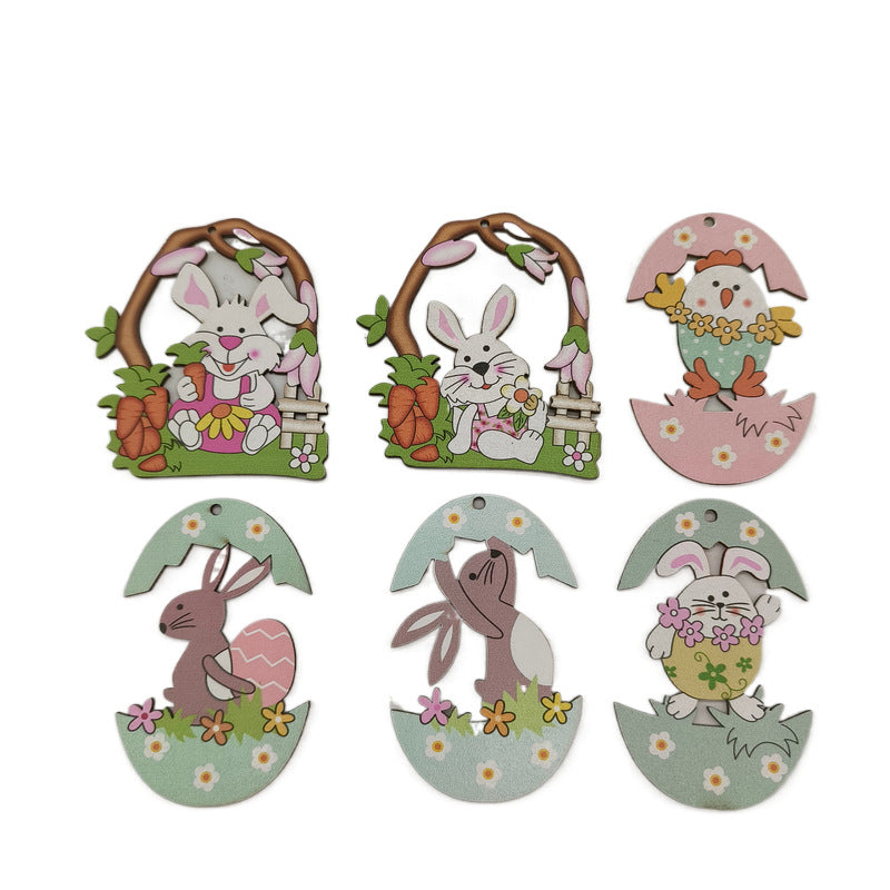 Easter Cartoon Bunny Pendant