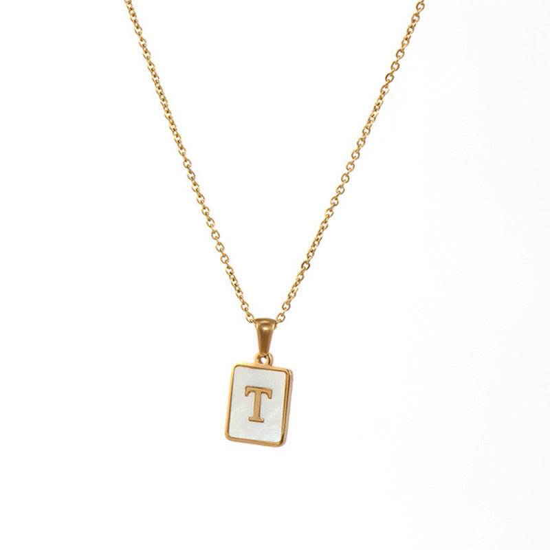 Women's Stainless Steel Letter Necklace