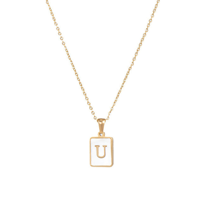 Women's Stainless Steel Letter Necklace