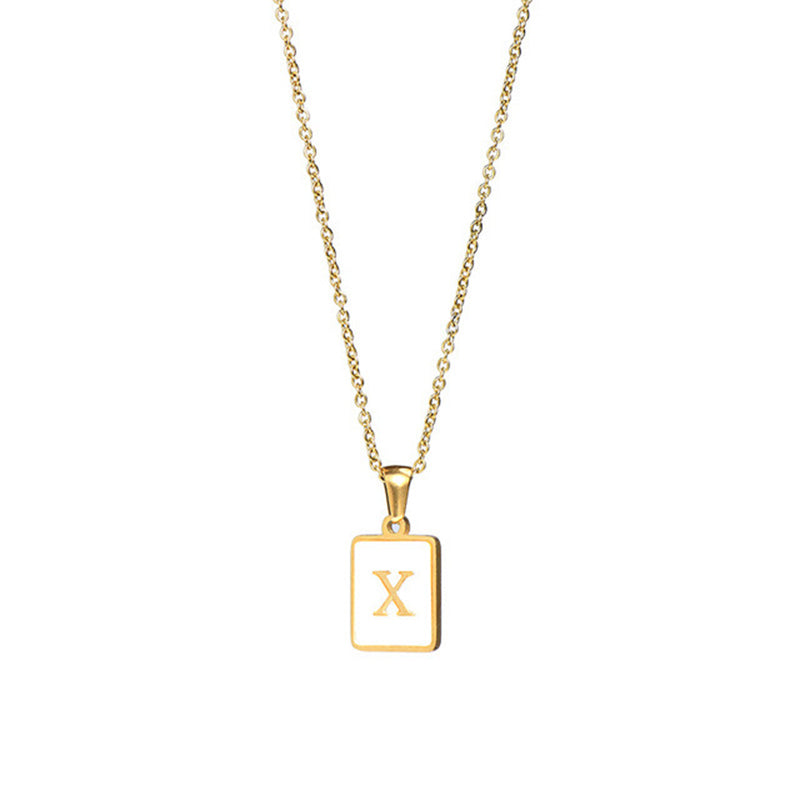 Women's Stainless Steel Letter Necklace