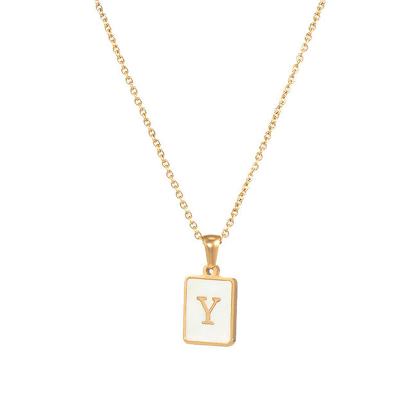 Women's Stainless Steel Letter Necklace