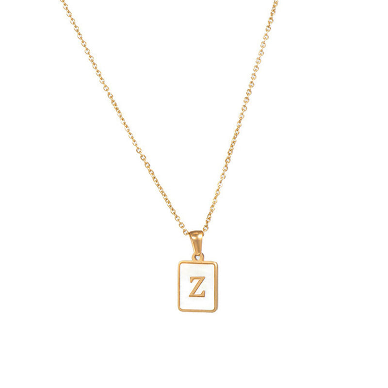 Women's Stainless Steel Letter Necklace