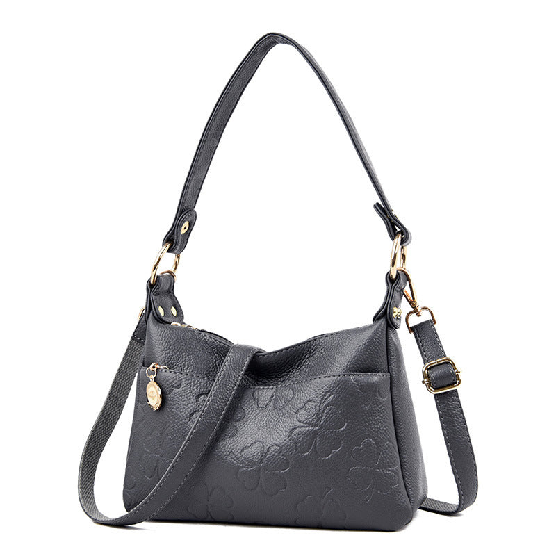 Lychee Embossed Shoulder Bag