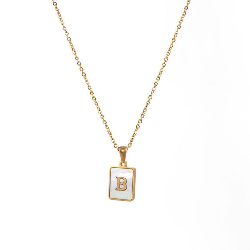 Women's Stainless Steel Letter Necklace