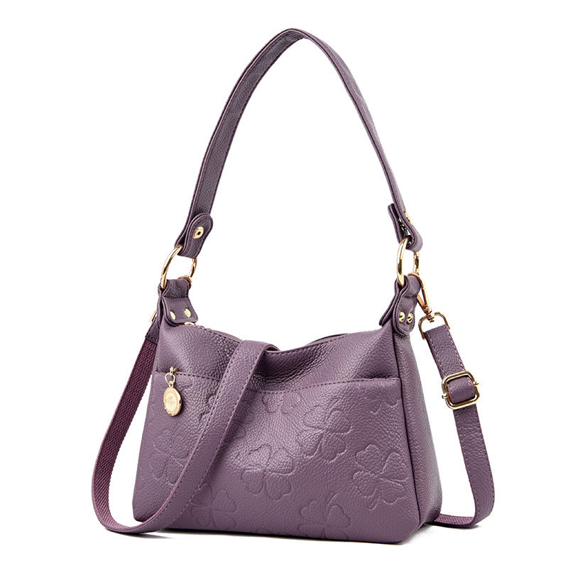 Lychee Embossed Shoulder Bag