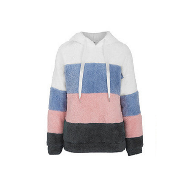 Paneled Plush Sweatshirt