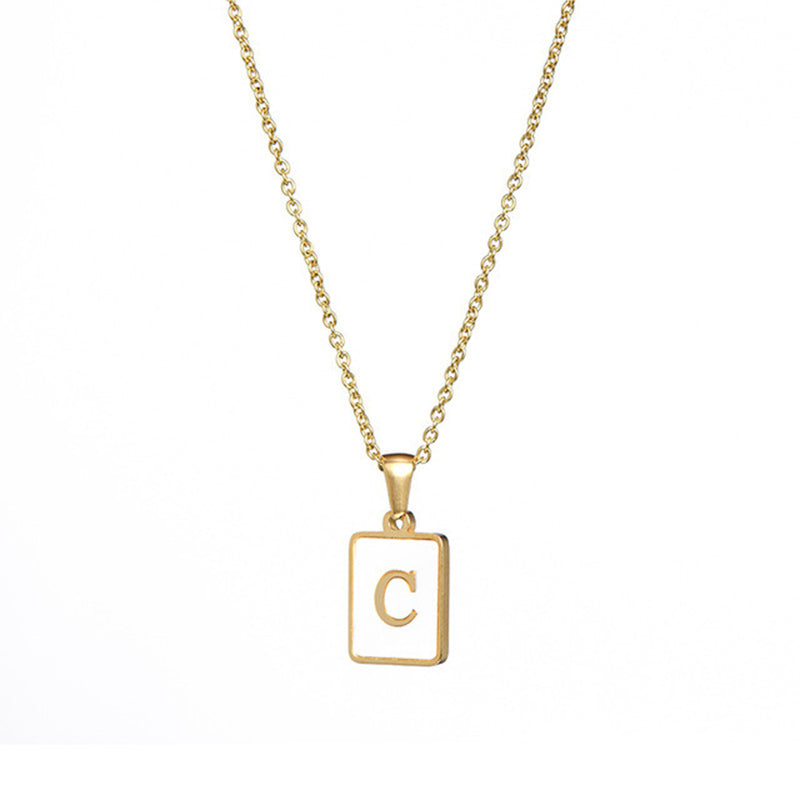Women's Stainless Steel Letter Necklace