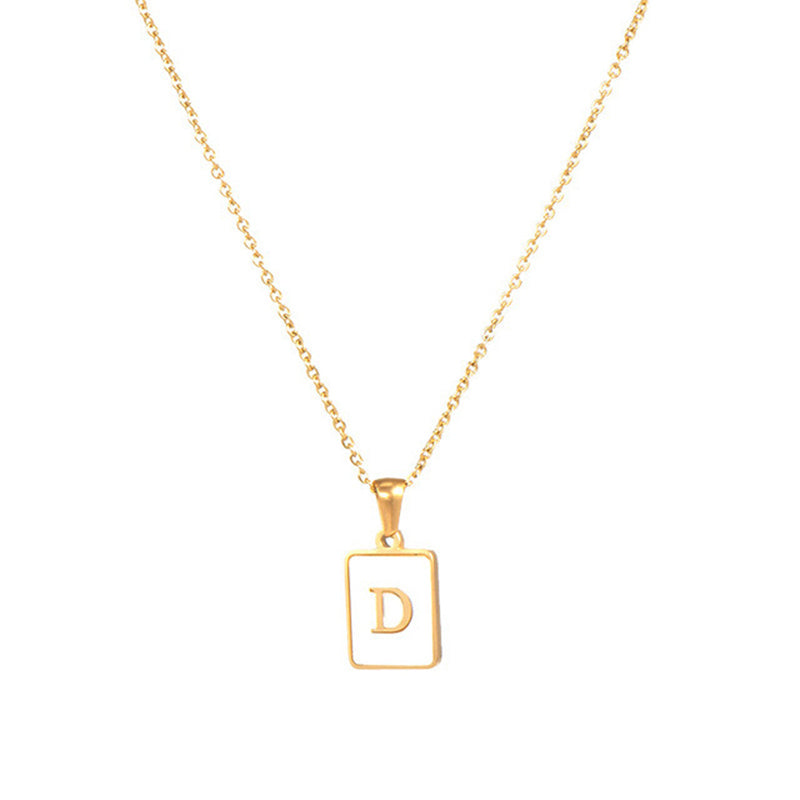 Women's Stainless Steel Letter Necklace