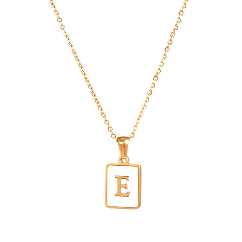 Women's Stainless Steel Letter Necklace