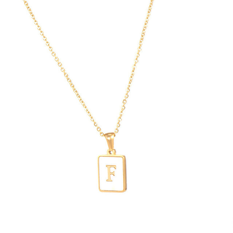 Women's Stainless Steel Letter Necklace
