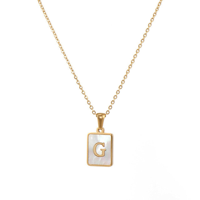 Women's Stainless Steel Letter Necklace