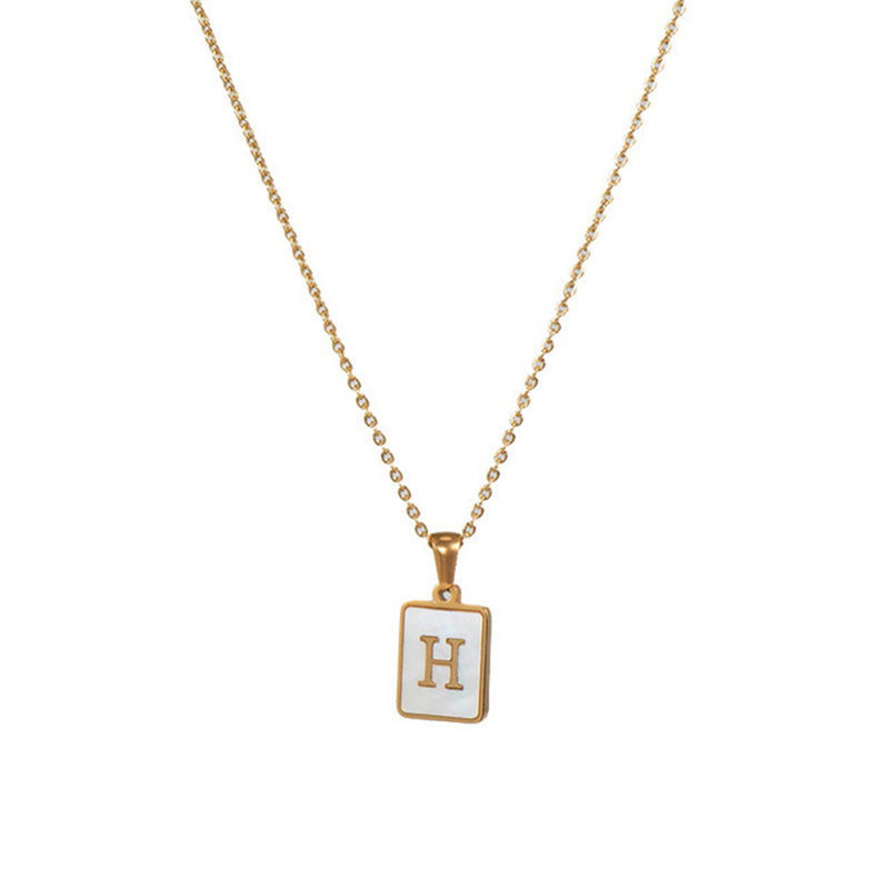 Women's Stainless Steel Letter Necklace
