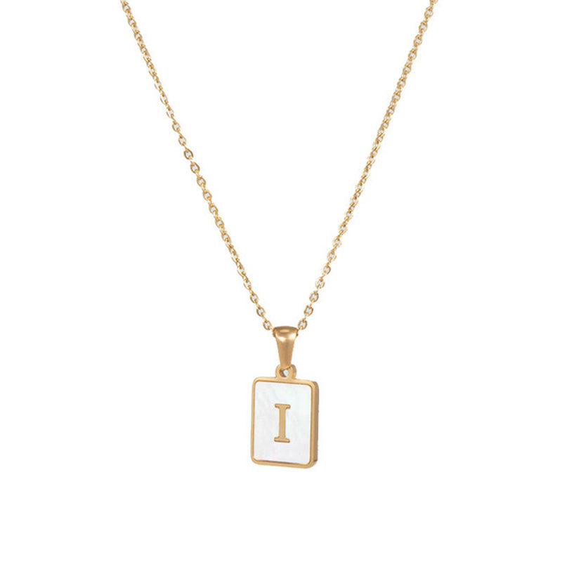 Women's Stainless Steel Letter Necklace